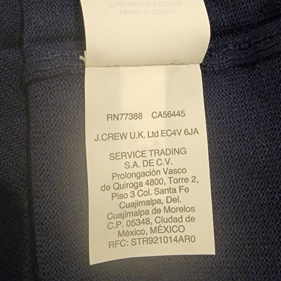 J.Crew Carolyn fitted crewneck sweater in merino wool (Navy Blue) - Picture 4 of 4